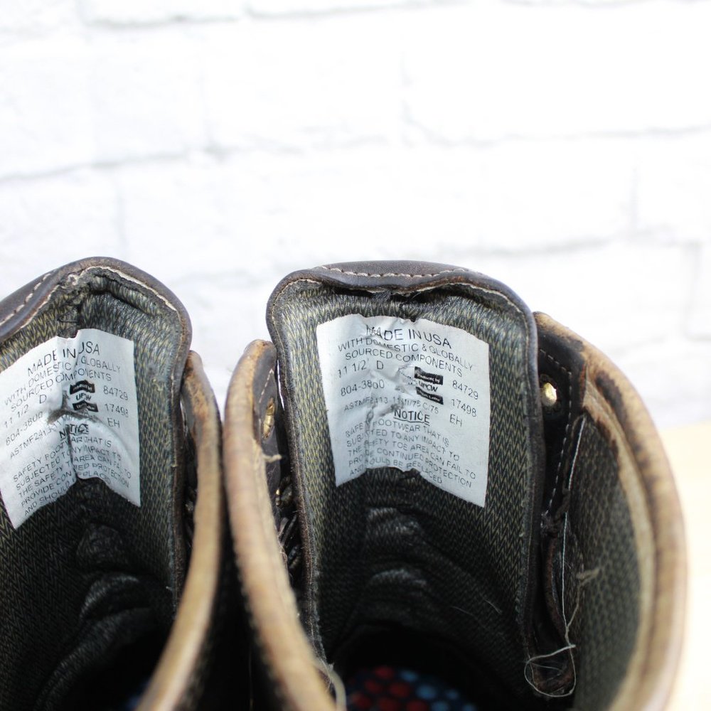 THOROGOOD Men's Extreme WP Brown Leather Wedge Wor - Picture 6 of 9